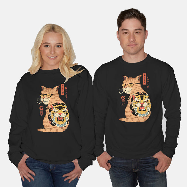 Hipster Catana-Unisex-Crew Neck-Sweatshirt-vp021