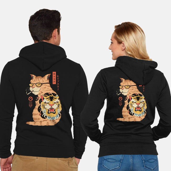 Hipster Catana-Unisex-Zip-Up-Sweatshirt-vp021