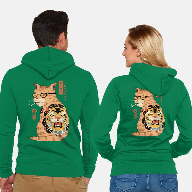 Hipster Catana-Unisex-Zip-Up-Sweatshirt-vp021