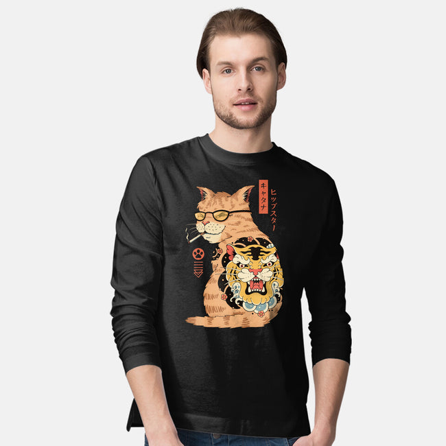 Hipster Catana-Mens-Long Sleeved-Tee-vp021