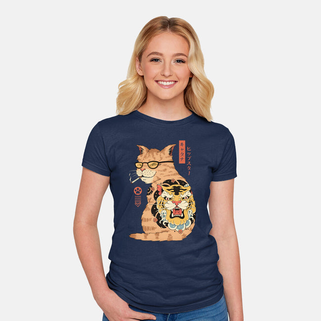 Hipster Catana-Womens-Fitted-Tee-vp021