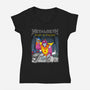 Metaldeth-Womens-V-Neck-Tee-boltfromtheblue