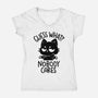 Guess What Nobody Cares-Womens-V-Neck-Tee-koalastudio