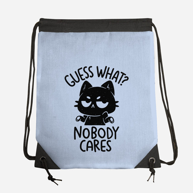 Guess What Nobody Cares-None-Drawstring-Bag-koalastudio