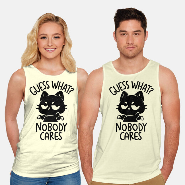 Guess What Nobody Cares-Unisex-Basic-Tank-koalastudio