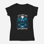 I'm Cryptid-Womens-V-Neck-Tee-Vallina84