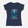 I'm Cryptid-Womens-V-Neck-Tee-Vallina84