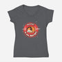 Music Is My Life-Womens-V-Neck-Tee-Freecheese