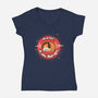 Music Is My Life-Womens-V-Neck-Tee-Freecheese