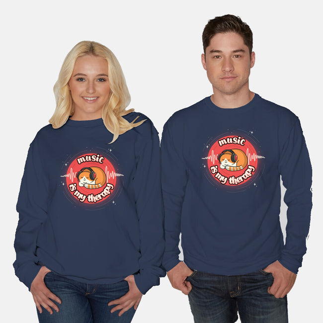 Music Is My Life-Unisex-Crew Neck-Sweatshirt-Freecheese