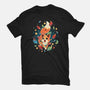 Funny Fox-Womens-Fitted-Tee-Vallina84