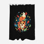 Funny Fox-None-Polyester-Shower Curtain-Vallina84