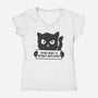 I'm Not Ready To Interact With People-Womens-V-Neck-Tee-brunopires