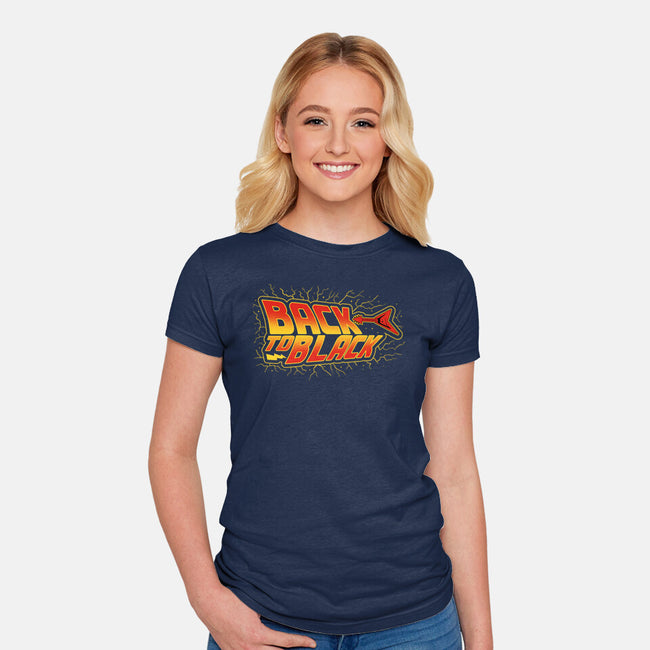 Back To Black-Womens-Fitted-Tee-erion_designs