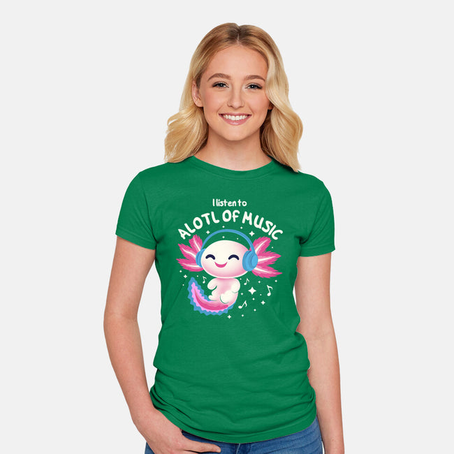 Alotl Of Music-Womens-Fitted-Tee-erion_designs