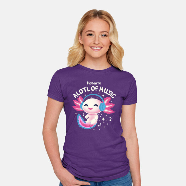 Alotl Of Music-Womens-Fitted-Tee-erion_designs