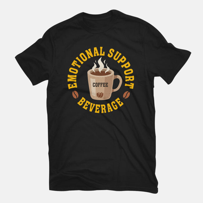 Coffee Emotional Support Beverage-Womens-Basic-Tee-erion_designs