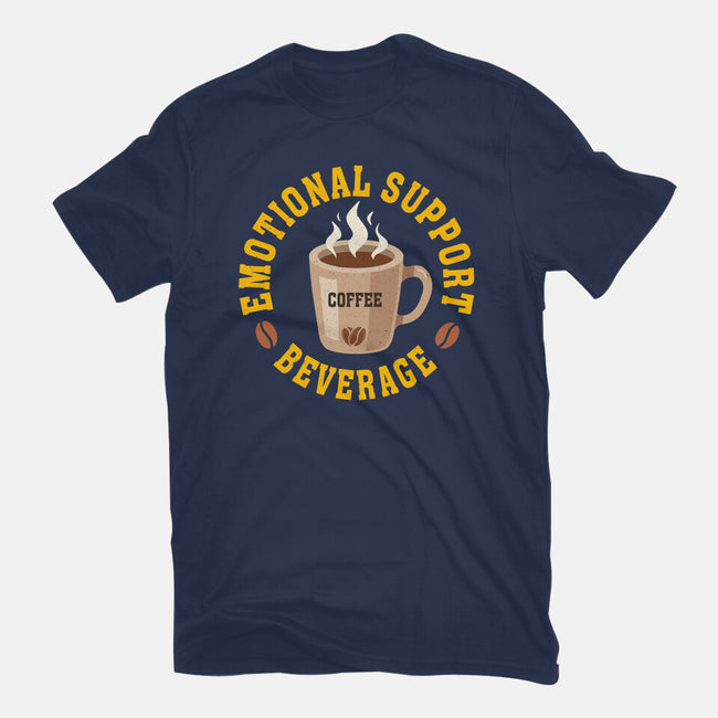 Coffee Emotional Support Beverage-Womens-Basic-Tee-erion_designs