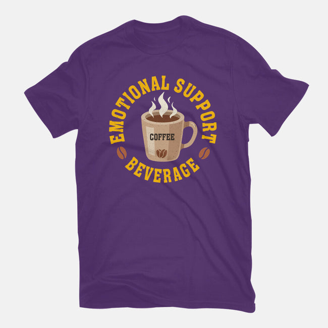 Coffee Emotional Support Beverage-Womens-Basic-Tee-erion_designs