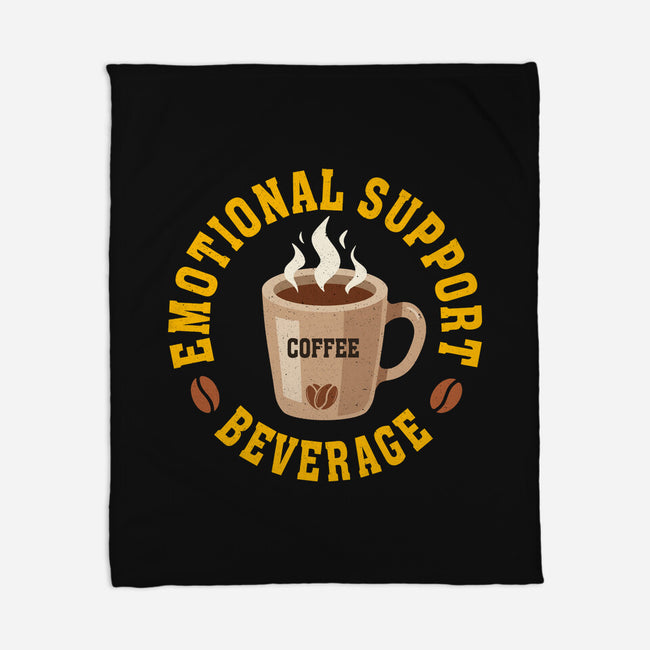 Coffee Emotional Support Beverage-None-Fleece-Blanket-erion_designs
