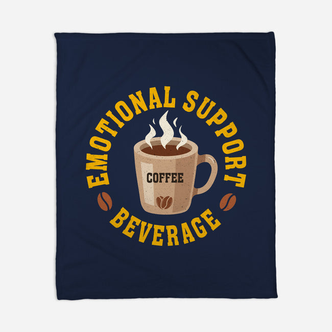 Coffee Emotional Support Beverage-None-Fleece-Blanket-erion_designs