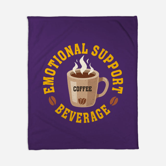Coffee Emotional Support Beverage-None-Fleece-Blanket-erion_designs