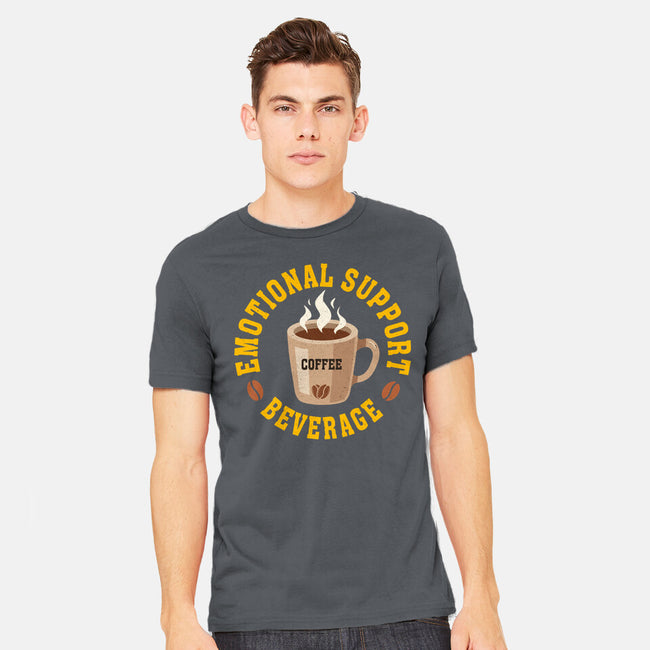 Coffee Emotional Support Beverage-Mens-Heavyweight-Tee-erion_designs