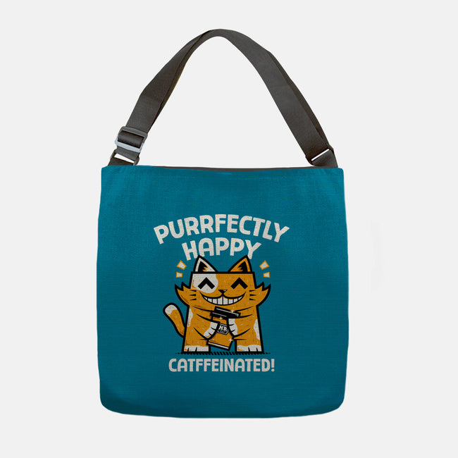 Purrfectly Happy-None-Adjustable Tote-Bag-krisren28