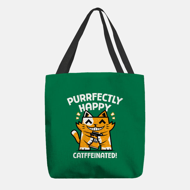 Purrfectly Happy-None-Basic Tote-Bag-krisren28
