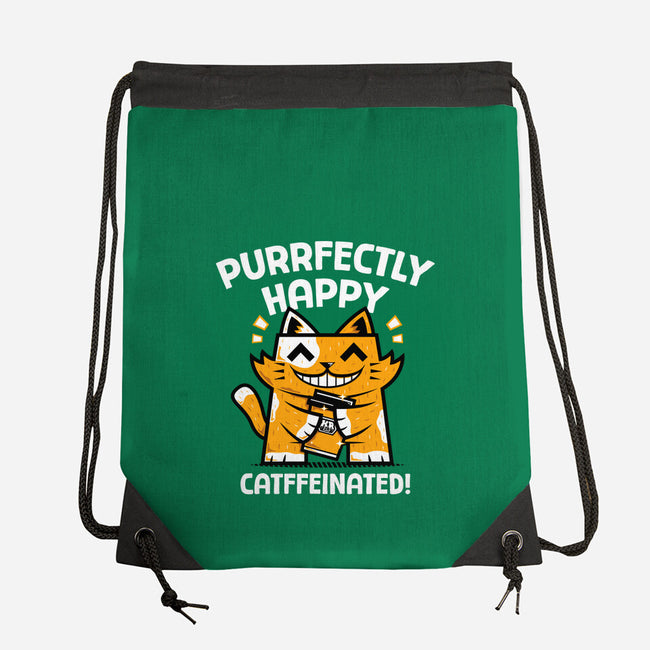 Purrfectly Happy-None-Drawstring-Bag-krisren28