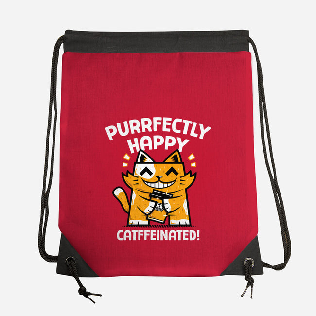 Purrfectly Happy-None-Drawstring-Bag-krisren28