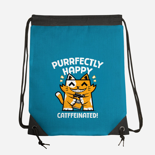 Purrfectly Happy-None-Drawstring-Bag-krisren28