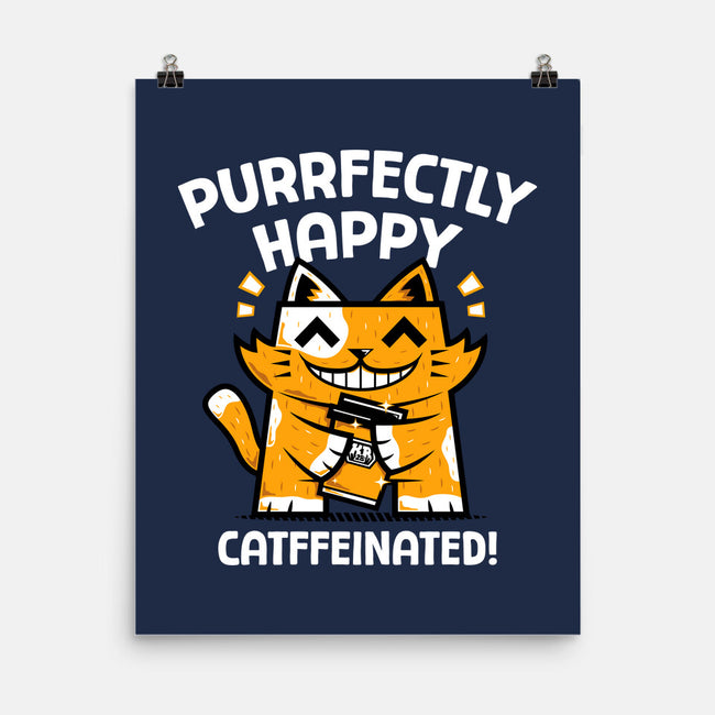Purrfectly Happy-None-Matte-Poster-krisren28
