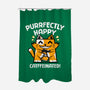 Purrfectly Happy-None-Polyester-Shower Curtain-krisren28