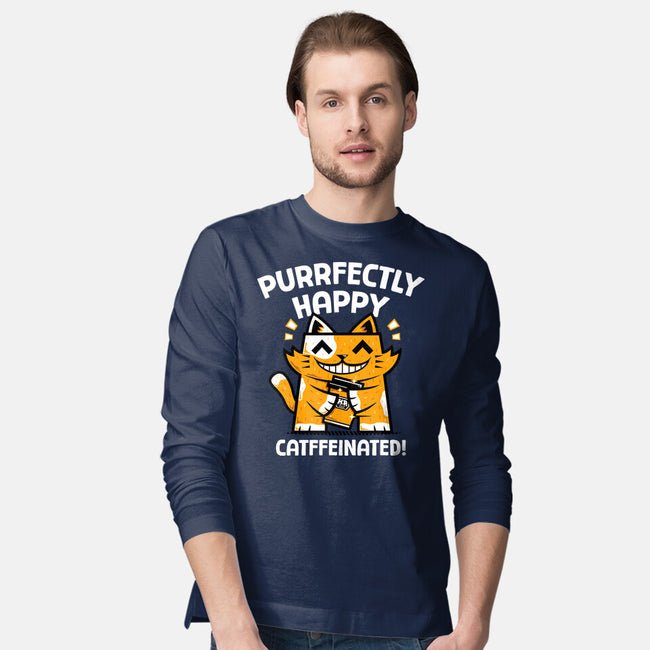 Purrfectly Happy-Mens-Long Sleeved-Tee-krisren28
