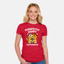 Purrfectly Happy-Womens-Fitted-Tee-krisren28