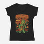 Apocalooza-Womens-V-Neck-Tee-Popnotic
