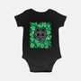 Cute Black Cat Peeking-Baby-Basic-Onesie-xMorfina