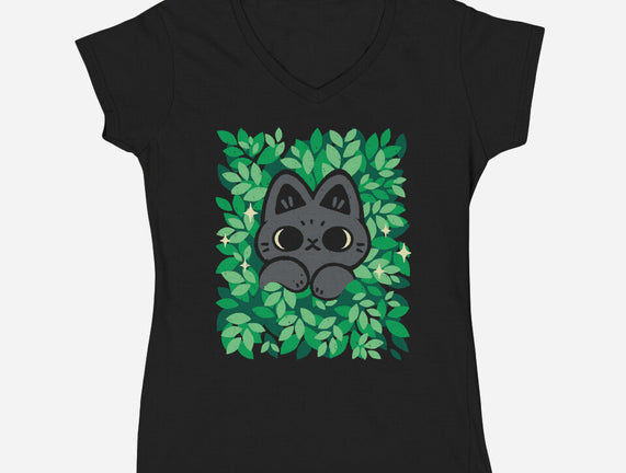 Cute Black Cat Peeking