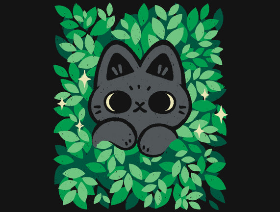 Cute Black Cat Peeking