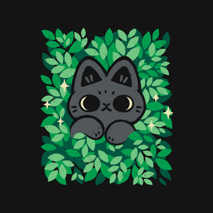 Cute Black Cat Peeking
