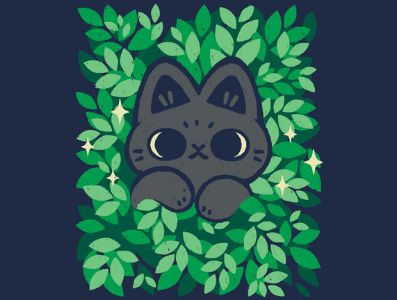 Cute Black Cat Peeking