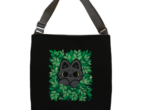 Cute Black Cat Peeking
