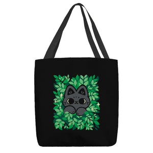 Cute Black Cat Peeking