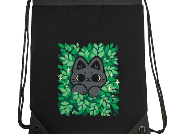 Cute Black Cat Peeking