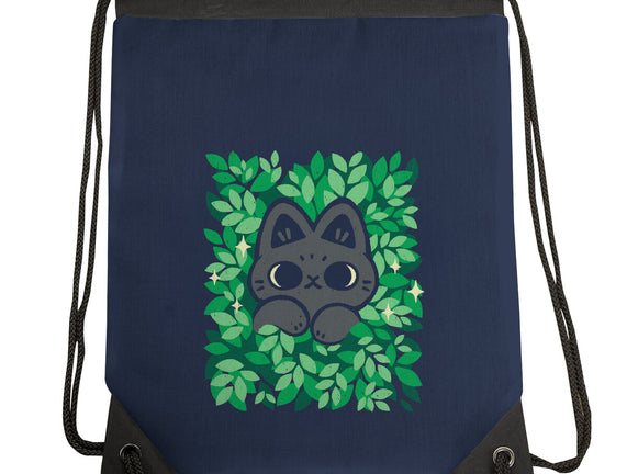 Cute Black Cat Peeking