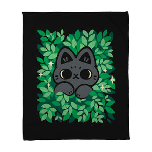Cute Black Cat Peeking