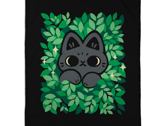 Cute Black Cat Peeking