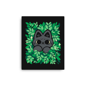 Cute Black Cat Peeking