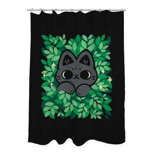 Cute Black Cat Peeking